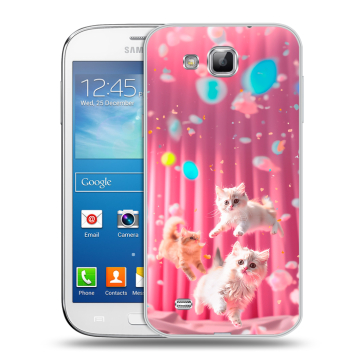 Пластиковый чехол на Samsung Galaxy Premier с принтом милые котики Пластиковый чехол на Samsung Galaxy Premier с принтом милые котики