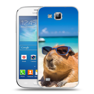 Пластиковый чехол на Samsung Galaxy Premier с принтом Капибара Пластиковый чехол на Samsung Galaxy Premier с принтом Капибара
