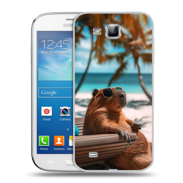 Пластиковый чехол на Samsung Galaxy Premier с принтом Капибара Пластиковый чехол на Samsung Galaxy Premier с принтом Капибара