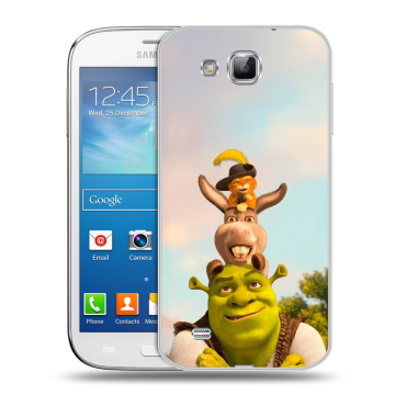 Пластиковый чехол на Samsung Galaxy Premier с принтом Шрек Shrek