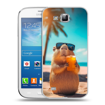 Пластиковый чехол на Samsung Galaxy Premier с принтом Капибара Пластиковый чехол на Samsung Galaxy Premier с принтом Капибара