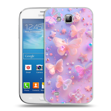 Пластиковый чехол на Samsung Galaxy Premier с принтом Бабочки Пластиковый чехол на Samsung Galaxy Premier с принтом Бабочки