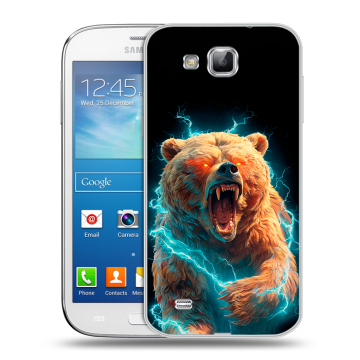 Пластиковый чехол на Samsung Galaxy Premier с принтом Медведь