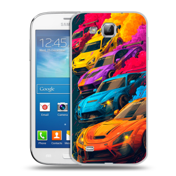 Пластиковый чехол на Samsung Galaxy Premier с принтом Тачки