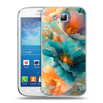 Пластиковый чехол на Samsung Galaxy Premier с принтом Цветы