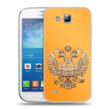 Пластиковый чехол на Samsung Galaxy Premier с принтом Герб Флаг России Пластиковый чехол на Samsung Galaxy Premier с принтом Герб Флаг России