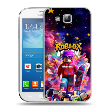 Пластиковый чехол на Samsung Galaxy Premier с принтом Roblox Роблокс
