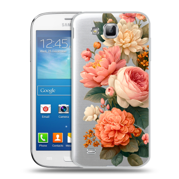 Пластиковый чехол на Samsung Galaxy Premier с принтом цветы Пластиковый чехол на Samsung Galaxy Premier с принтом цветы
