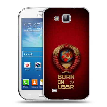 Пластиковый чехол на Samsung Galaxy Premier с принтом Флаг Герб СССР Пластиковый чехол на Samsung Galaxy Premier с принтом Флаг Герб СССР