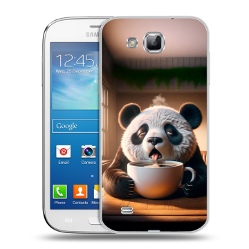 Пластиковый чехол на Samsung Galaxy Premier с принтом смешная панда Пластиковый чехол на Samsung Galaxy Premier с принтом смешная панда