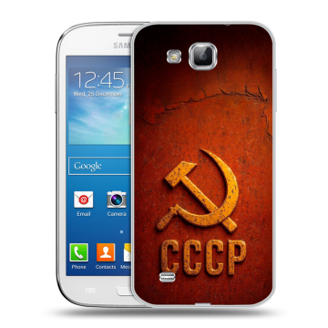 Пластиковый чехол на Samsung Galaxy Premier с принтом Флаг Герб СССР Пластиковый чехол на Samsung Galaxy Premier с принтом Флаг Герб СССР