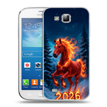 Пластиковый чехол на Samsung Galaxy Premier с принтом Новый год коня Пластиковый чехол на Samsung Galaxy Premier с принтом Новый год коня