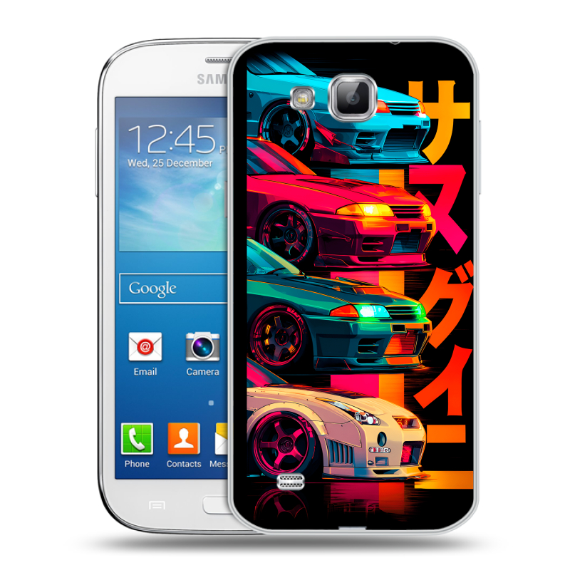 Пластиковый чехол на Samsung Galaxy Premier с принтом Гоночные машины Пластиковый чехол на Samsung Galaxy Premier с принтом Гоночные машины