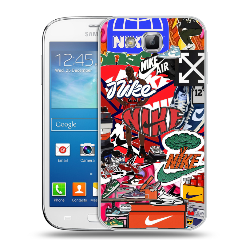 Пластиковый чехол на Samsung Galaxy Premier с принтом Найк Nike яркий Пластиковый чехол на Samsung Galaxy Premier с принтом Найк Nike яркий