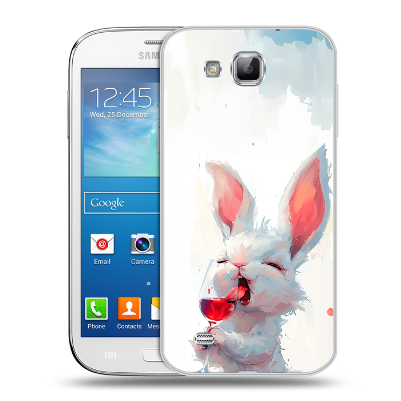 Пластиковый чехол на Samsung Galaxy Premier с принтом кролик зайчик Пластиковый чехол на Samsung Galaxy Premier с принтом кролик зайчик