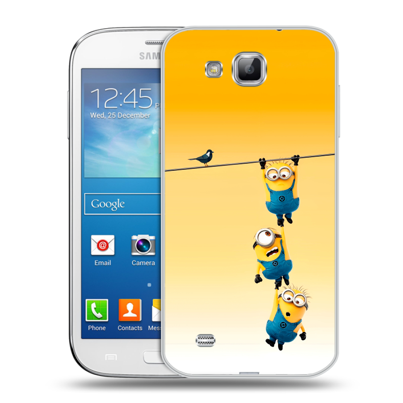 Пластиковый чехол на Samsung Galaxy Premier с принтом Миньоны Пластиковый чехол на Samsung Galaxy Premier с принтом Миньоны