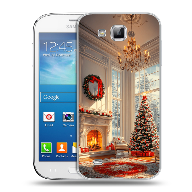 Пластиковый чехол на Samsung Galaxy Premier с принтом Новый год Пластиковый чехол на Samsung Galaxy Premier с принтом Новый год