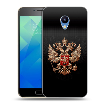 Силиконовый чехол на Meizu M5 с принтом Герб России