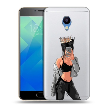 Силиконовый чехол на Meizu M5 с принтом Женские принты