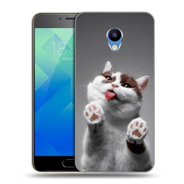 Силиконовый чехол на Meizu M5 с принтом Коты