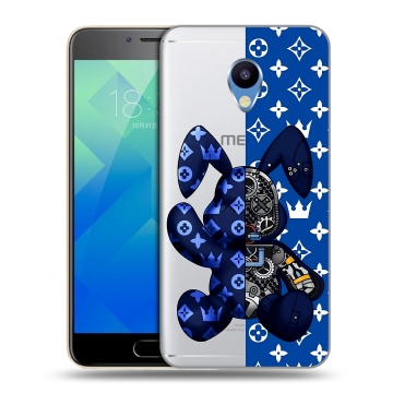 Силиконовый чехол на Meizu M5 с принтом Луи робот