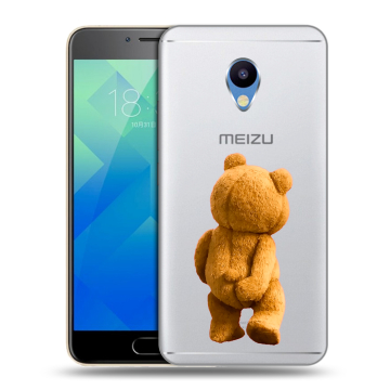 Силиконовый чехол на Meizu M5 с принтом Медведь