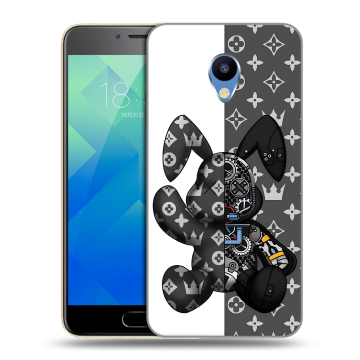 Силиконовый чехол на Meizu M5 с принтом Луи робот