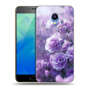 Силиконовый чехол на Meizu M5 с принтом Розы цветы Силиконовый чехол на Meizu M5 с принтом Розы цветы