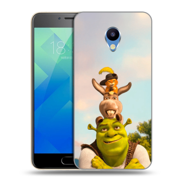 Силиконовый чехол на Meizu M5 с принтом Шрек Shrek