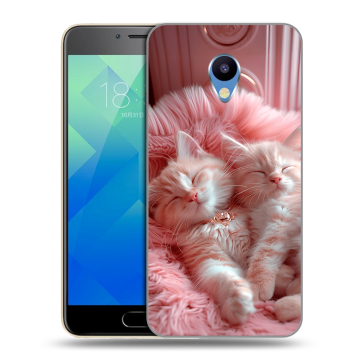 Силиконовый чехол на Meizu M5 с принтом котята котики Силиконовый чехол на Meizu M5 с принтом котята котики