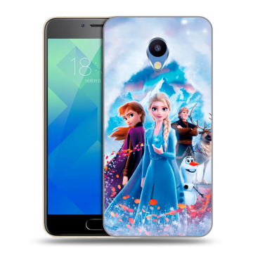 Силиконовый чехол на Meizu M5 с принтом Холодное сердце Frozen