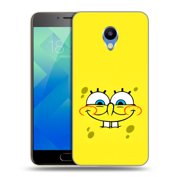 Силиконовый чехол на Meizu M5 с принтом спанчбоб спанч боб