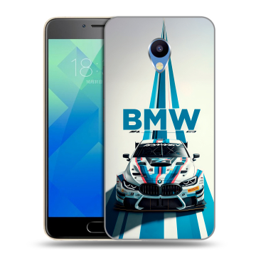 Силиконовый чехол на Meizu M5 с принтом БМВ BMW