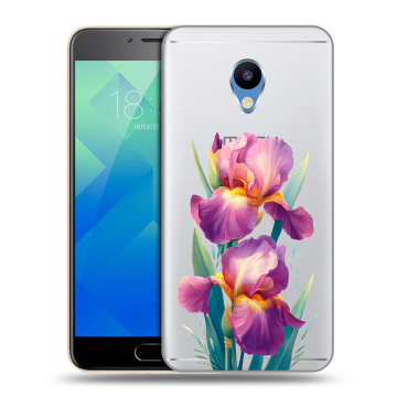 Силиконовый чехол на Meizu M5 с принтом Цветы орхидеи