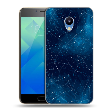 Силиконовый чехол на Meizu M5 с принтом Космос звезды