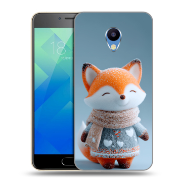 Силиконовый чехол на Meizu M5 с принтом Лиса