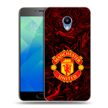 Силиконовый чехол на Meizu M5 с принтом Manchester United