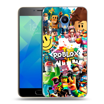 Силиконовый чехол на Meizu M5 с принтом Roblox Роблокс Силиконовый чехол на Meizu M5 с принтом Roblox Роблокс