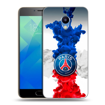 Силиконовый чехол на Meizu M5 с принтом PSG ПСЖ