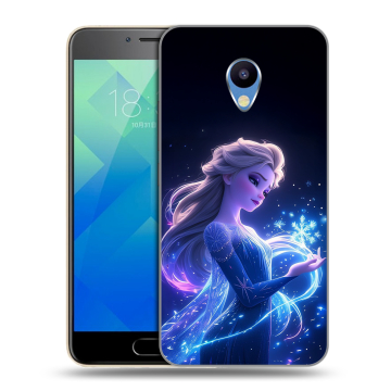 Силиконовый чехол на Meizu M5 с принтом Холодное сердце Frozen