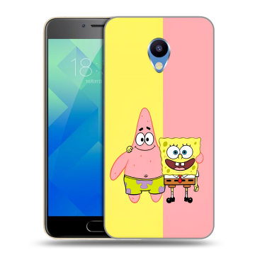 Силиконовый чехол на Meizu M5 с принтом Спанч боб Спанчбоб