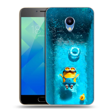Силиконовый чехол на Meizu M5 с принтом Миньоны Силиконовый чехол на Meizu M5 с принтом Миньоны