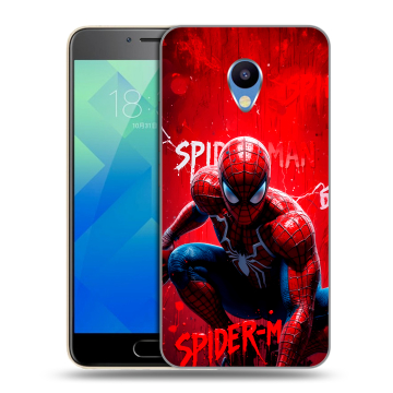 Силиконовый чехол на Meizu M5 с принтом Spiderman Человек паук Силиконовый чехол на Meizu M5 с принтом Spiderman Человек паук