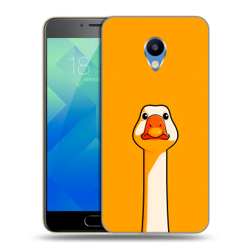 Силиконовый чехол на Meizu M5 с принтом Смешная утка