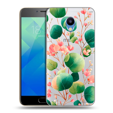 Силиконовый чехол на Meizu M5 с принтом женский