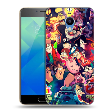 Силиконовый чехол на Meizu M5 с принтом Gravity Falls Гравити Фолз