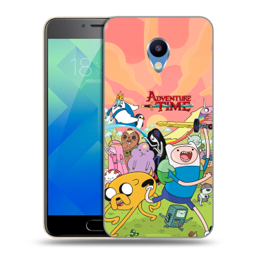 Силиконовый чехол на Meizu M5 с принтом Adventure time Время приключений