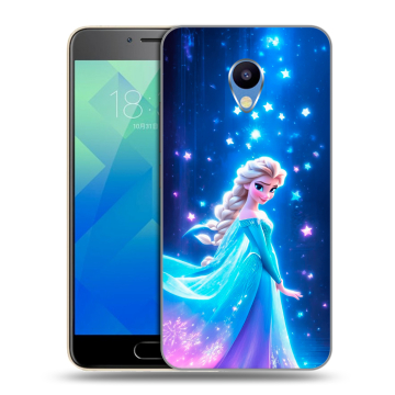 Силиконовый чехол на Meizu M5 с принтом Холодное сердце Frozen
