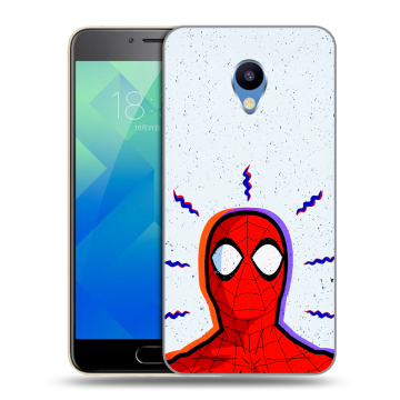 Силиконовый чехол на Meizu M5 с принтом Spiderman Человек паук
