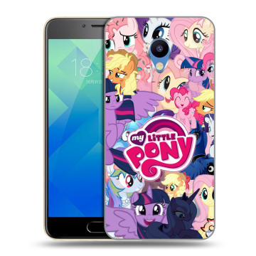 Силиконовый чехол на Meizu M5 с принтом My little pony Дружба чудо